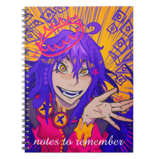 Carnet Notes to remember, happy Anime