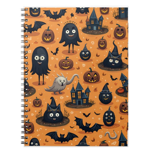 Carnet notesbook pour halloween (Devant)