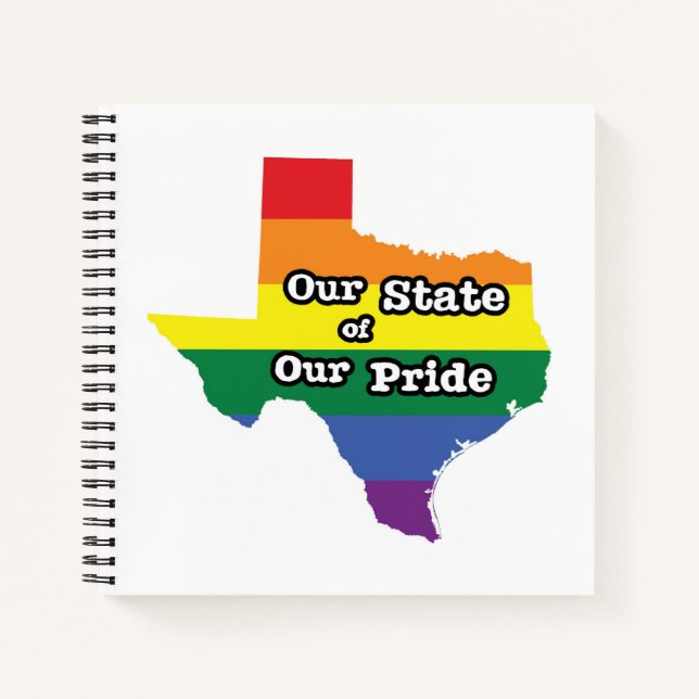 Carnet Notre état de notre fierté | Texas (Devant)