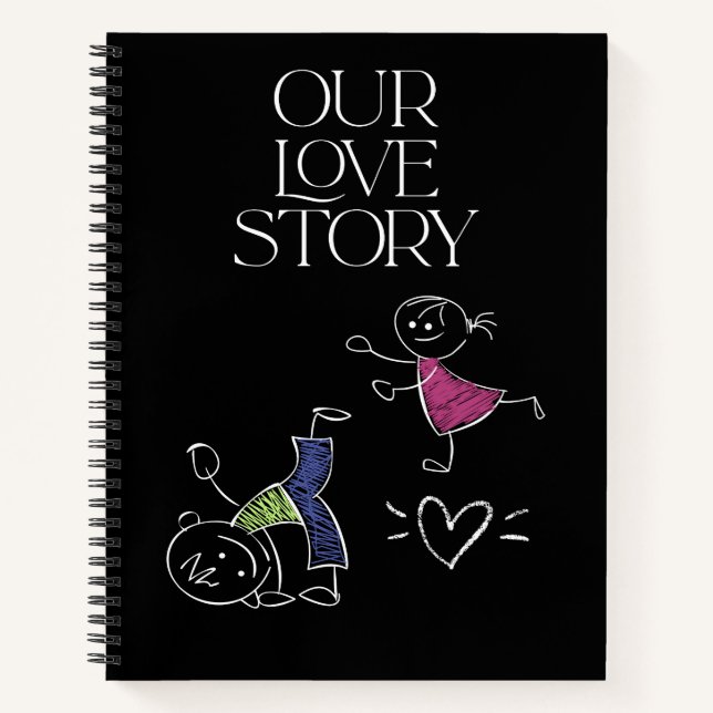 Carnet Notre histoire d'amour (Devant)