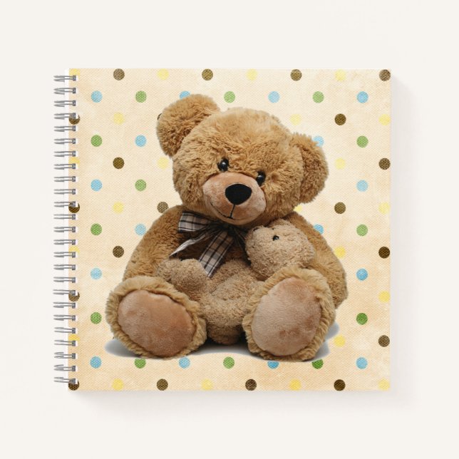Carnet Nounours Brown en Pois (Devant)