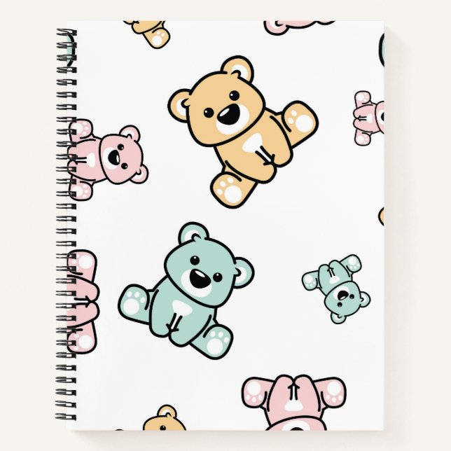 Carnet Nounours en peluche (Devant)