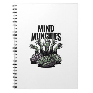 Carnet Nourriture de cerveau de mort-vivant Vintage Mains
