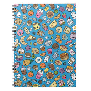 Carnet Nourriture de petit déjeuner mignonne