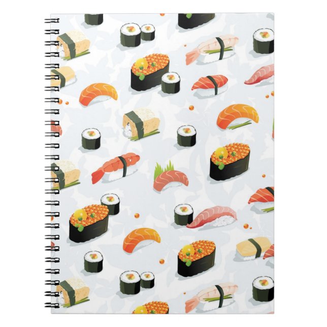 Carnet Nourriture japonaise :Sushi Motif (Devant)