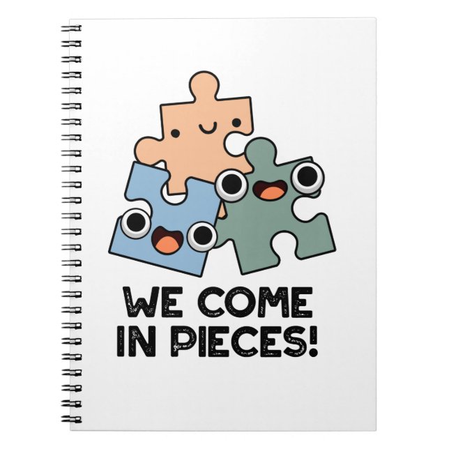 Carnet Nous arrivons en pièces Pun de puzzle drôle  (Devant)