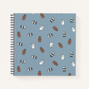 Carnet Nous Ours nu - Ours en verre soleil Motif