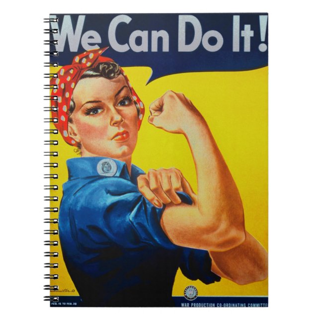 Carnet Nous pouvons le faire Rosie le Riveter (Devant)