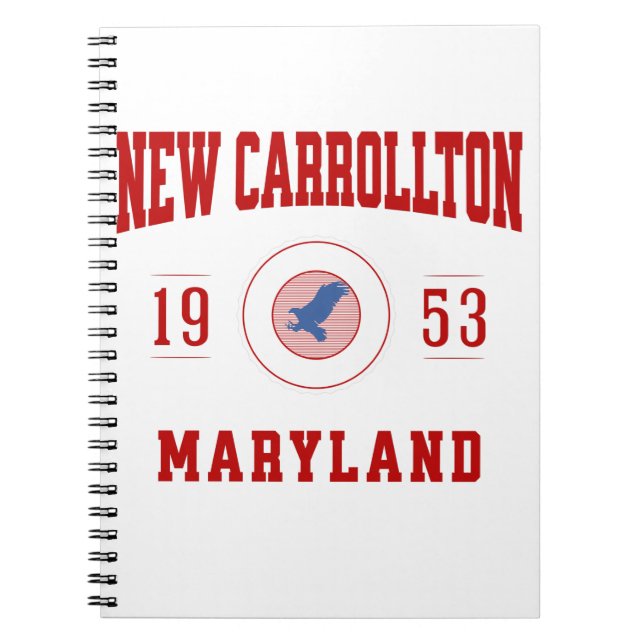 Carnet Nouveau Carollton Maryland College Style Universit (Devant)