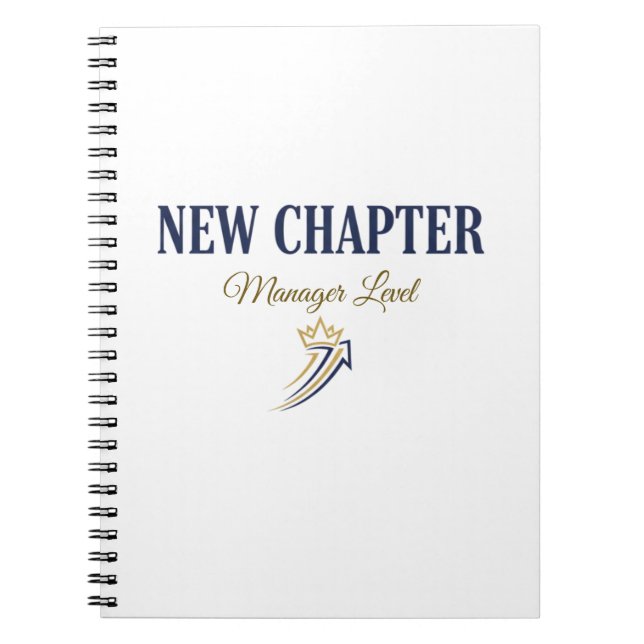 Carnet Nouveau Niveau de Manager de Chapitre (Devant)