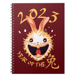 Carnet Nouvel an chinois 2023 Année Du Lapin