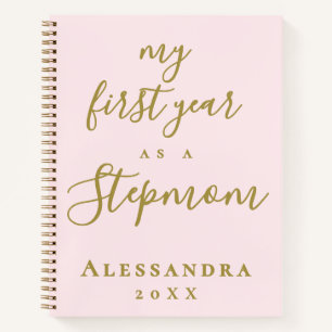 Carnet Nouvelle belle-mère personnalisée Pastel Rose Or C