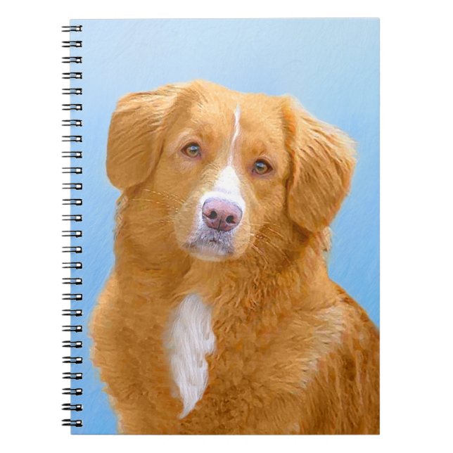 Carnet Nova Scotia Duck Tolling Retriever Dog Painting (Devant)