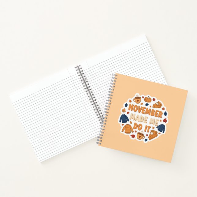 Carnet November m'a fait faire ça - Drôle de design d'aut (Intérieur)