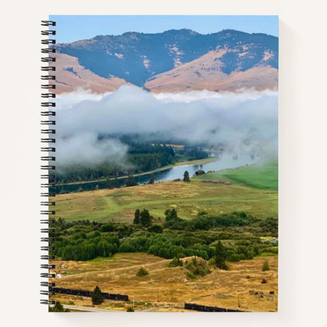 Carnet Nuages au-dessus de la rivière Flathead (Devant)