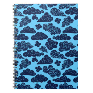 Carnet Nuages Auspicious Motif chinois traditionnel CC