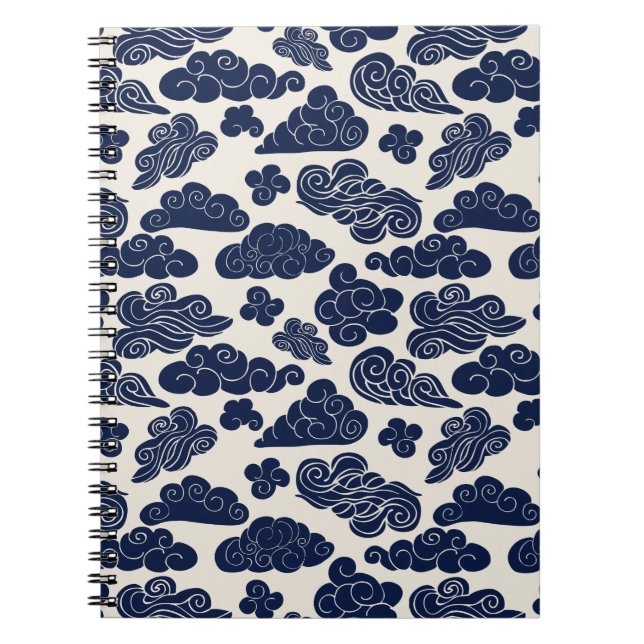 Carnet Nuages Auspicious Motif chinois traditionnel SN (Devant)