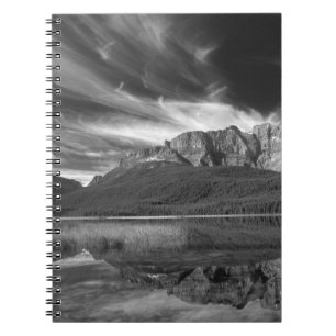 Carnet Nuages cirrus au-dessus du lac Waterfowl, Banff