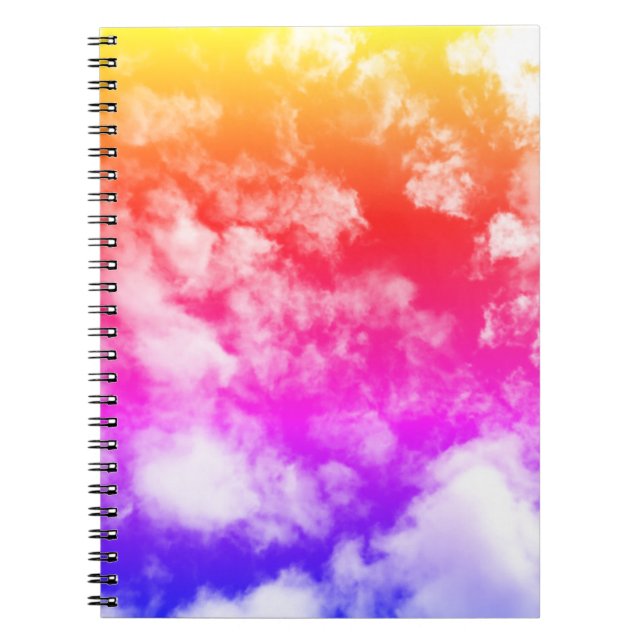 Carnet Nuages colorés - (Devant)