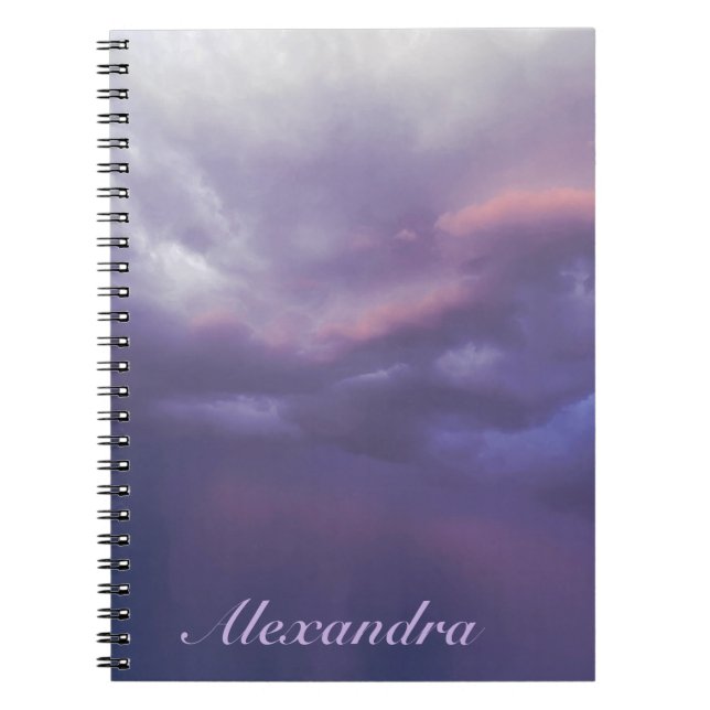 Carnet Nuages colorés de tempête (Devant)