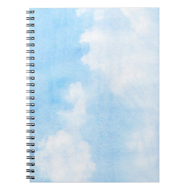 Carnet Nuages d'aquarelle et arrière - plan de ciel (Devant)