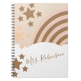 Carnet Nuances Terreuses Nuages Script Nom du professeur