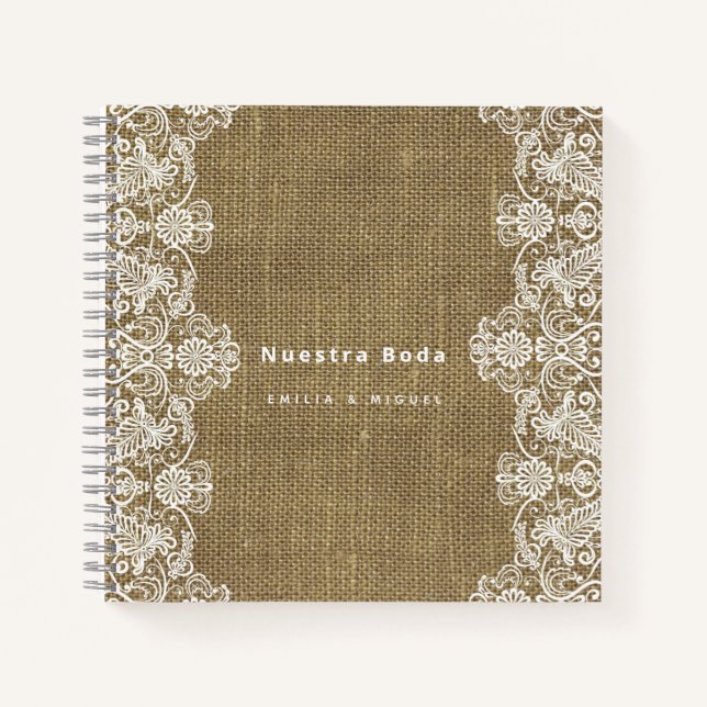 Carnet NUESTRA BODA Planificación o libro de visitas (Devant)