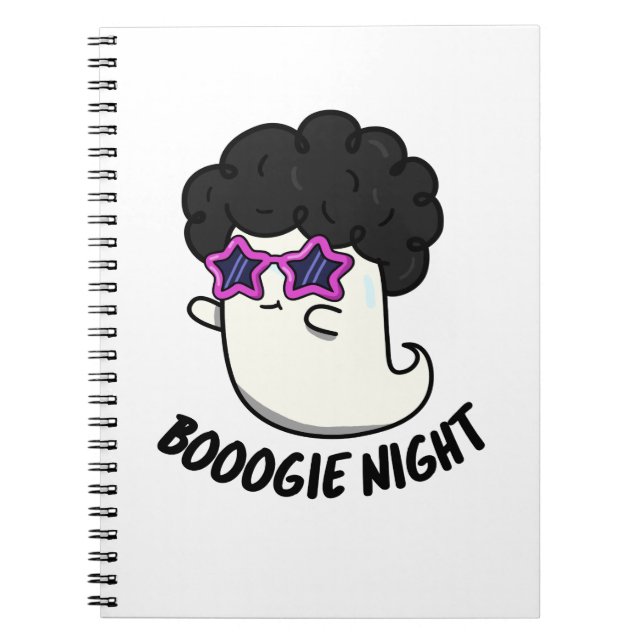 Carnet Nuit de Boogie Pun drôle d'Halloween Fantôme  (Devant)