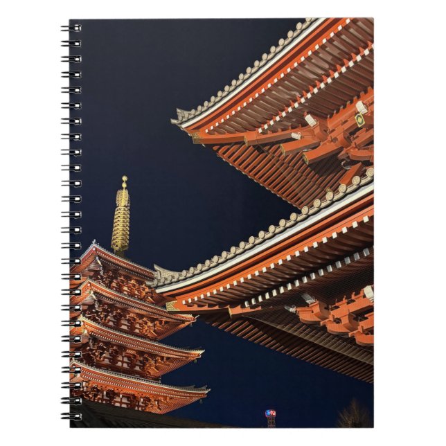 Carnet Nuit de Kaminarimon à Tokyo Japon (Devant)