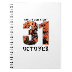 Carnet Nuit d'Halloween Maison Hantée d'Octobre Sorcière