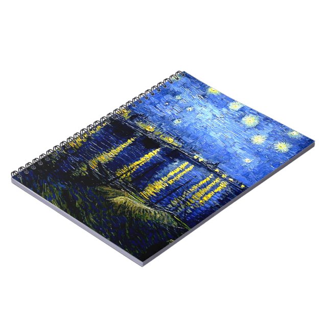 Carnet Nuit étoilée au-dessus du Rhône par van Gogh (Côté gauche)