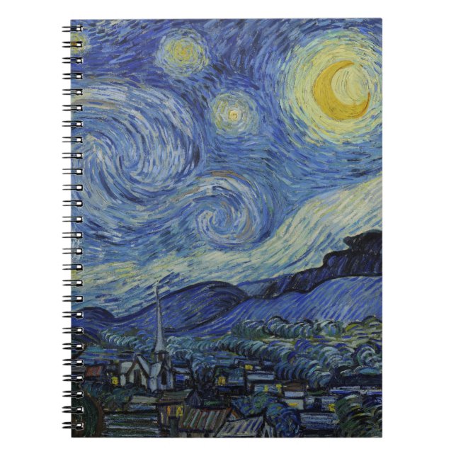 Carnet "Nuit étoilée" par Van Gogh (Devant)