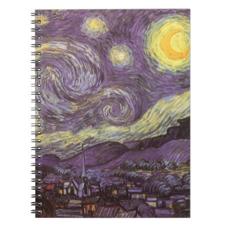 Carnet Nuit étoilée par Vincent van Gogh, Art Vintage