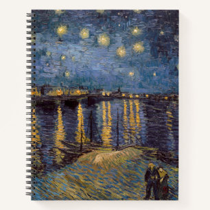 Carnet Nuit étoilée sur le Rhône par Vincent Van Gogh