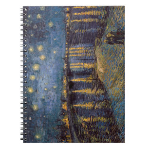 Carnet Nuit étoilée sur le Rhône par Vincent Van Gogh