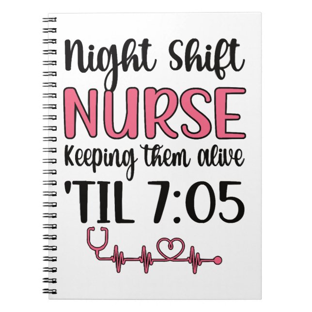 Carnet Nuit Shift Nurse Week Nuit Shift Nurse Funny (Devant)