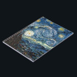 Carnet Nuit Van Gogh Starry<br><div class="desc">Vincent Van Gogh Starry Night masterpiece,  vintage artwork on modern day products from Zazilicious</div>