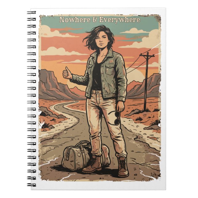 Carnet Nulle part & Partout Esthétique d'affiches de voya (Devant)