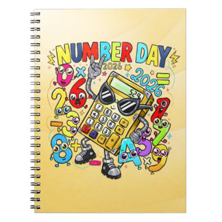 Carnet Number Day Maths Notebook | Fun Calculator Numbers