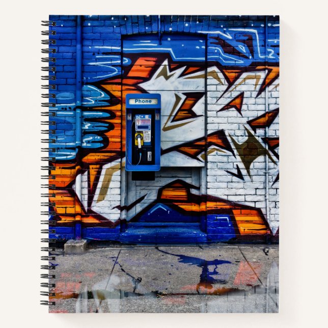 Carnet Numéro de cabine de téléphone 12 - Réflexion de la (Devant)