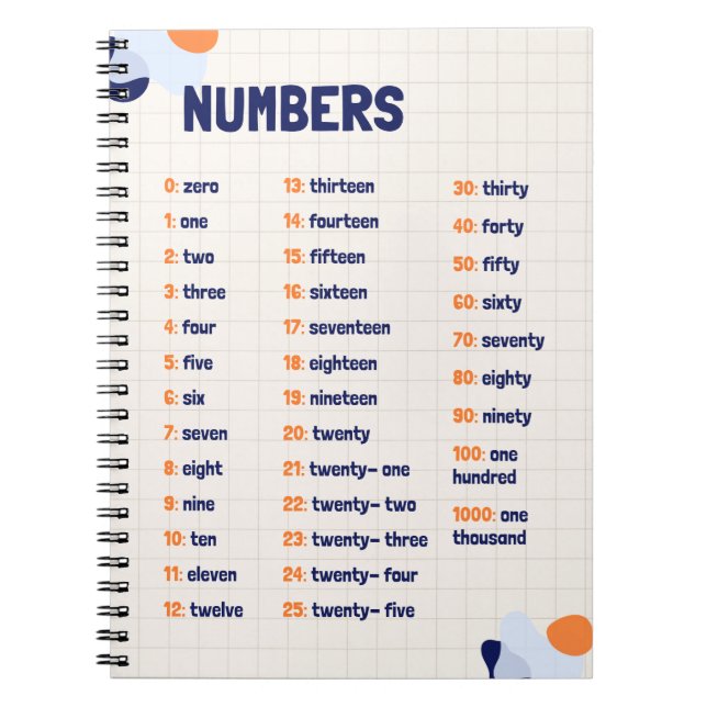Carnet Numéro mathématique Éducation scolaire Apprentissa (Devant)