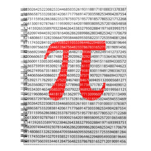 Carnet Numéro rouge d'origine pi jour symbole mathémati