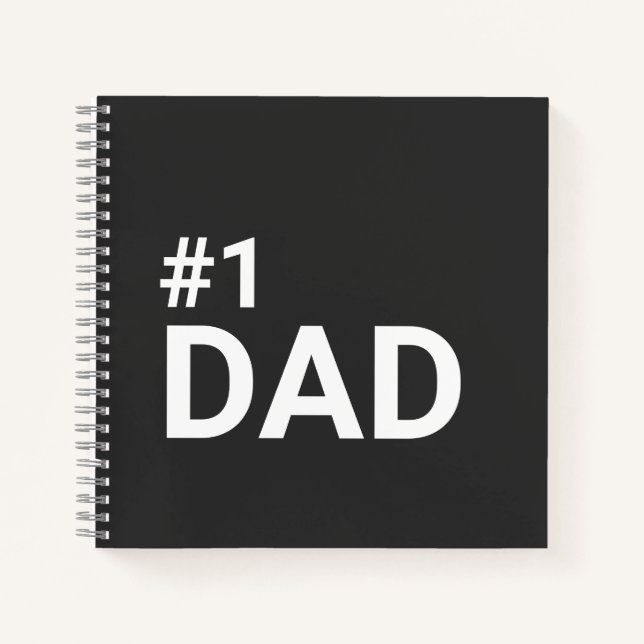 Carnet Numéro Un Papa Simple Minimaliste Cadeau Moderne (Devant)