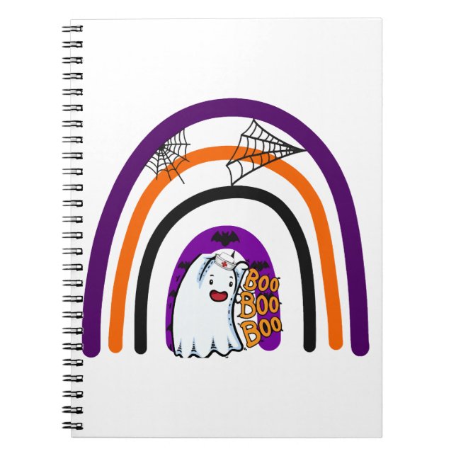 Carnet Nurse Boo Crew Funny Nurses Halloween Matching (Devant)