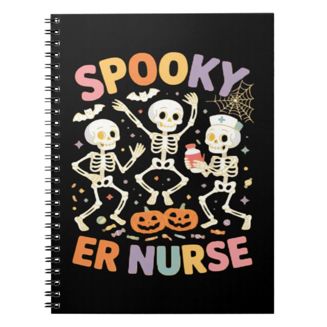 Carnet Nurse Nursing Cute Halloween Spooky Essential T-Sh (Devant)