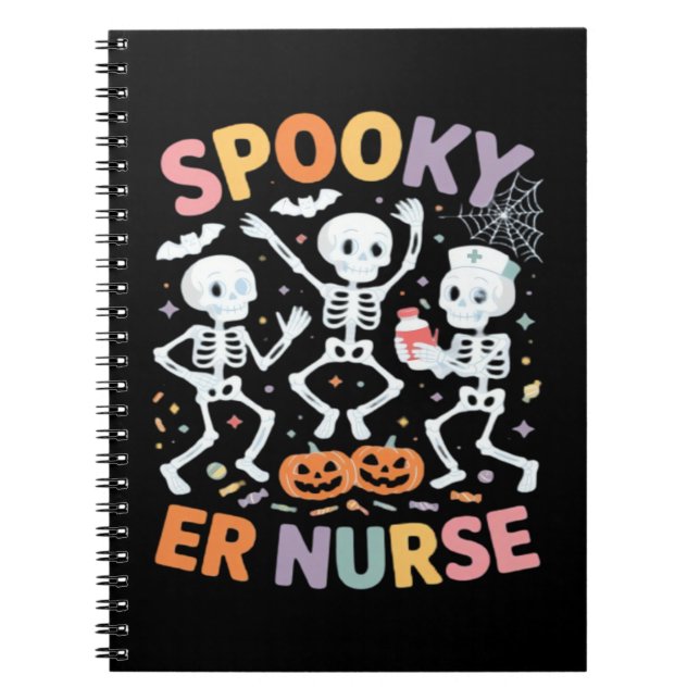 Carnet Nurse Nursing Cute Halloween Spooky Essential T-Sh (Devant)