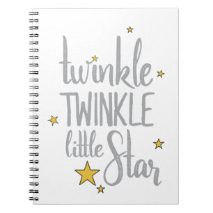 Carnet Nursery Rhymes Image Twinkle Twinkle Little Design