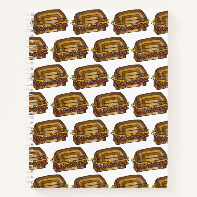 Carnet NYC Jewish Deli Reuben Corned Beef Sandwich Foin (Devant)