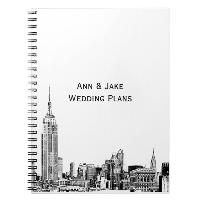 Carnet NYC Skyline Etched 01 (Devant)