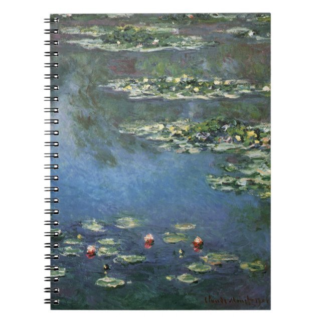 Carnet Nymphéas par Claude Monet, Fleurs de Vintage (Devant)